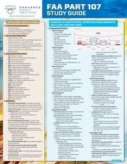 Front cover of FAA Part 107 Drone Study Guide by Unmanned Safety Institute (USI)