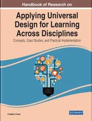 Front cover of Applying Universal Design for Learning Across Disciplines by Frederic Fovet
