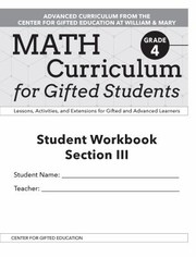 Cover of Math Curriculum for Gifted Students by Molly Talbot