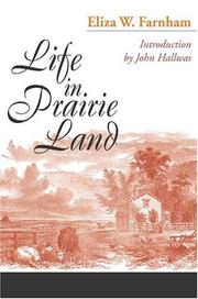 Front cover of Life in prairie land by Eliza W. Farnham
