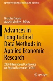 Cover of Advances in Longitudinal Data Methods in Applied Economic Research by Nicholas Tsounis