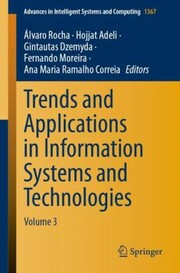 Front cover of Trends and Applications in Information Systems and Technologies by Álvaro Rocha