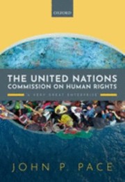 Front cover of United Nations Commission on Human Rights by John P. Pace