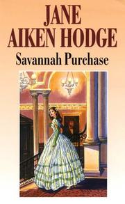 Front cover of Savannah Purchase by Jane Aiken Hodge