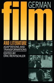 Front cover of German film and literature by Eric Rentschler