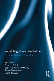 Cover of Regulating Preventive Justice by Rebecca Ananian-Welsh