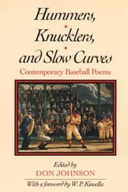 Front cover of Hummers, Knucklers, and Slow Curves by Don Johnson