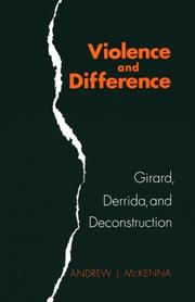 Cover of Violence and Difference by Andrew J. McKenna