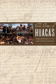Front cover of Power of Huacas by Claudia Brosseder
