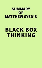 Front cover of Summary of Matthew Syed's Black Box Thinking by Unknown