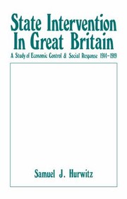 Front cover of State intervention in Great Britain by Samuel J. Hurwitz