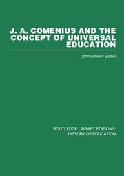 Cover of J.A. Comenius and the concept of universal education by John Edward Sadler