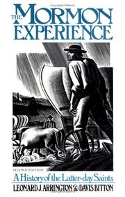 Cover of The Mormon experience by Leonard J. Arrington