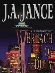 Front cover of Breach of duty by J. A. Jance
