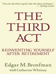 Cover of The third act by Edgar M. Bronfman