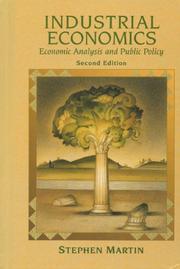 Front cover of Industrial Economics by Stephen Martin