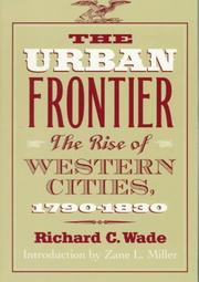 Cover of The urban frontier by Richard Clement Wade