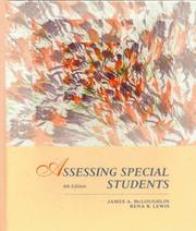 Cover of Assessing special students by James A. McLoughlin