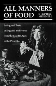 Front cover of All manners of food by Stephen Mennell