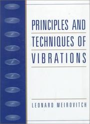 Front cover of Principles and techniques of vibrations by Leonard Meirovitch