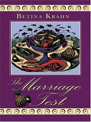 Cover of The marriage test by Betina M. Krahn