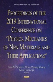 Cover of &nbsp;Proceedings of the 2019 International Conference on Physics, Mechanics of New Materials and Their Applications by Ivan A. Parinov