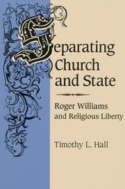 Front cover of Separating church and state by Timothy L. Hall