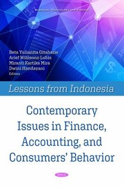 Front cover of Contemporary Issues in Finance, Accounting, and Consumers' Behavior by Arief Wibisono Lubis