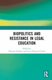 Front cover of Biopolitics and Resistance in Legal Education by Thomas Giddens