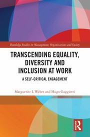 Front cover of Transcending Equality, Diversity and Inclusion at Work by Marguerite L. Weber