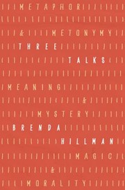Cover of Three Talks by Brenda Hillman