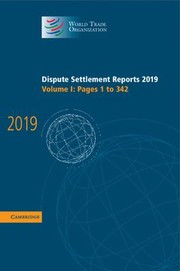 Front cover of Dispute Settlement Reports 2019 by World Trade World Trade Organization