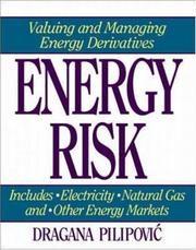 Cover of Energy Risk by Dragana Pilipovic