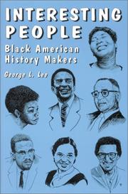 Cover of Interesting People by George L. Lee