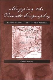 Cover of Mapping the private geography by Gerri Reaves