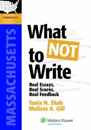 Front cover of What not to write by Tania N. Shah
