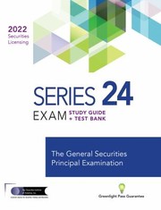 Cover of Series 24 Exam Study Guide 2022 + Test Bank by The Securities Institute of America