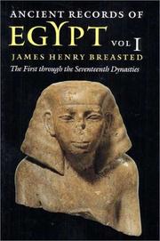 Cover of Ancient Records of Egypt by James Henry Breasted
