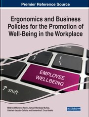 Front cover of Ergonomics and Business Policies for the Promotion of Well-Being in the Workplace by Mildrend Montoya-Reyes