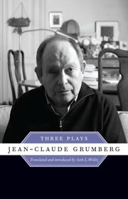 Cover of Three plays by Jean-Claude Grumberg