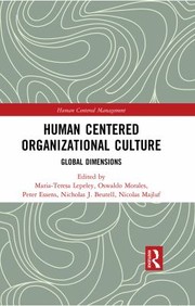 Cover of Human Centered Organizational Culture by María Teresa Lepeley