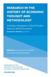Cover of Research in the History of Economic Thought and Methodology : Including a Symposium on David Gordon by Luca Fiorito