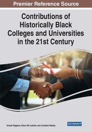 Front cover of Contributions of Historically Black Colleges and Universities in the 21st Century by Anisah Bagasra