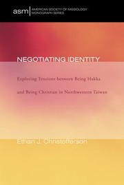 Cover of Negotiating identity by Ethan J. Christofferson