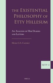 Front cover of Existential Philosophy of Etty Hillesum by Meins G. S. Coetsier