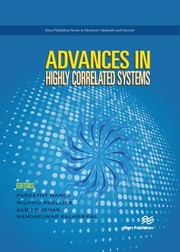 Front cover of Advances in Highly Correlated Systems by Parvathy Nancy