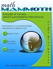 Front cover of Math Mammoth Grade 3 Tests and Cumulative Reviews by Maria Miller