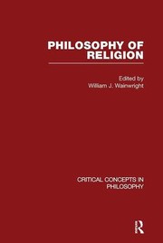 Front cover of Philosophy of Religion by WILLIAM J WAINW