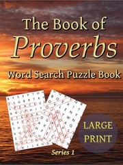 Cover of Book of Proverbs Word Search Puzzle Book by Spiritual Journey Books