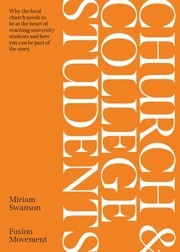 Front cover of Church and College Students by Miriam Swanson